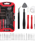 Precision Screwdriver Set 32-Piece Electronics Repair Tool Kit For Laptops, Smartphones, Eyeglasses, And Watches With Magnetic Tip Red