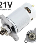 Beefy 8 Teeth RS550 DC Reciprocating Saw Motor With Helical Gear for Electric Saws featuring copper coil and high torque