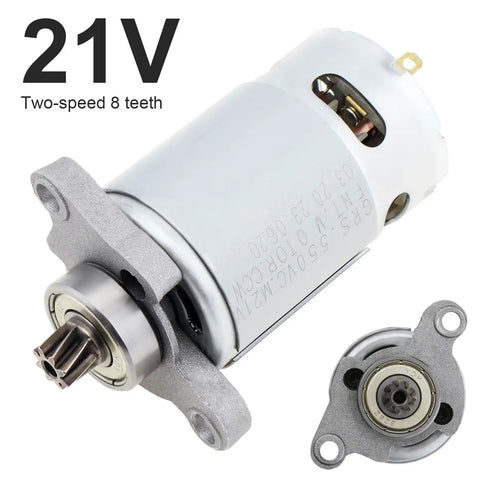 Beefy 8 Teeth RS550 DC Reciprocating Saw Motor With Helical Gear for Electric Saws featuring copper coil and high torque