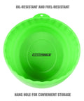 Six Inch Magnetic Nut Cup Bowl Holds Nuts, Bolts And Small Parts On Any Ferrous Metal Surface, Green Coated Magnet Secures To Walls