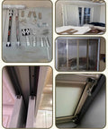 Heavy Duty Soft Close Pocket Door Track Kit For Wood Doors Sliding Barn Door Hardware Set With Wall Mount Brackets