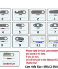 Square Cam Lock With Two Keys For Mailbox School Locker Office Drawer Or Cabinet Heavy Duty Steel Latch Hardware MS549 chart