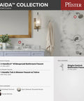 Jaida Tub And Shower Trim Kit With Restore Technology, Valve Included, 1-Handle, Sleek Polished Chrome Finish in bathroom setup