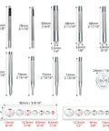 Heavy Duty Hole Punch Set 11 Piece Carbon Steel Punch And Rivet Tool Kit With Round Die Punches From 2.5mm To 15mm components shown