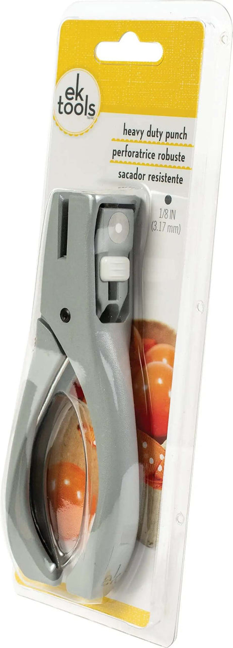 Heavy Duty One Eighth Inch Circle Craft Punch For Cardstock Chipboard And Lightweight Metal With Locking Handle Storage