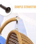 Heavy Duty Steel Alloy Hammock Chair Pin Plugs Two Pack With Easy Installation Modern Aesthetic Swing Hanger Bolts