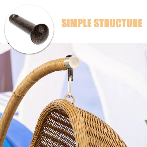 Heavy Duty Steel Alloy Hammock Chair Pin Plugs Two Pack With Easy Installation Modern Aesthetic Swing Hanger Bolts