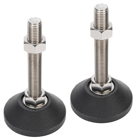 Heavy Duty Furniture Leveling Feet With Non Slip Base Adjustable 100mm Height Set Of 2 for home and office, M16 threaded