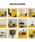 Installation steps for High Precision 3D Print Filament Extruder With Auto Coil Winder And 400C Max Heat for 1.75Mm plastic recycling.