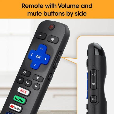 Three Pack Roku TV Remote Replacements With Auto Pairing, No Setup Needed, Compatible With TCL Hisense Sharp Philips Onn Roku TVs
