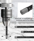 Four Piece Dry Diamond Drill Bits Set For Tile Porcelain Ceramic Stone Glass Granite Marble 6mm Diamond Hole Saw Core Bits in use