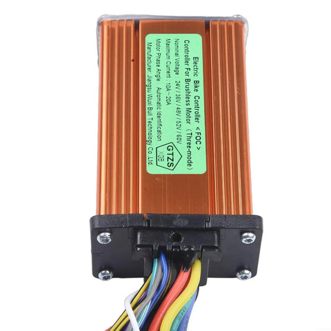 Sine Wave Brushless Controller For Electric Scooters And E Bikes 36V 48V 52V 350W Easy Motor Driver For Ebike Conversion Kit with wiring