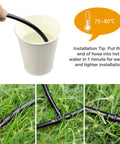 90 Pieces One Quarter Inch Barbed Drip Irrigation End Plugs End Caps for 1/4 inch tubing shown with installation tip above