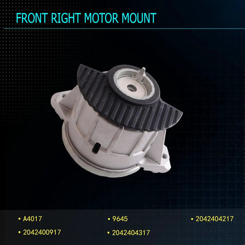 Front right motor mount for Heavy Duty Engine Motor Mount Kit For Mercedes Benz C Class RWD 2008 To 2015 C180 C200 C230 C250 C280 Turbo V6 L4.