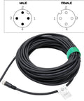 Beefy M12 A Coded 4 Pin Female Shielded Cable For Actuator Sensor Encoder Open Wire Lead Built For Industrial Automation DeviceNet CANopen IO Link Profibus Fieldbus 15 Meter Length For Vision Systems And Machinery, coiled with diagram of pin configuration