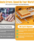 Comparison of manual positioning vs. CNC jig kit alignment with Aluminum Alloy CNC Positioning Side Clamps Kit For 3018 And 4040 Router