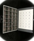 Oval Head Trim Screw Set With 18-8 Stainless Steel Metal Tray 1540 Pieces Pro Grade Hardware Fastener Kit shown in open tray