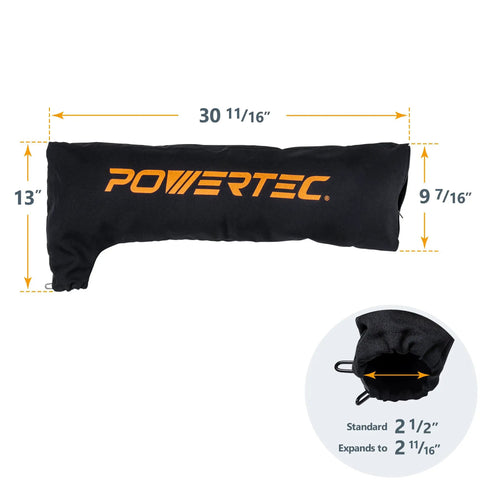 Table Saw Dust Bag Kit With 2.5 Inch Dust Port For 10 Inch Saws Includes Five Piece Push Block Set And Safety Sticks, Compatible Bag