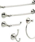 Hand Towel Holder Square Ring in Polished Nickel Wall Mounted for Kitchen and Bathroom Space Saving Towel Rack That Keeps Towels Dry