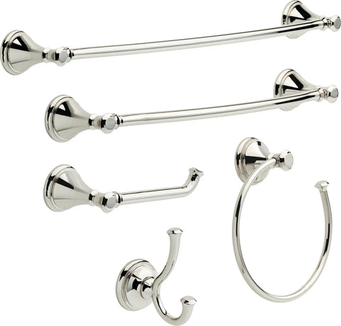 Hand Towel Holder Square Ring in Polished Nickel Wall Mounted for Kitchen and Bathroom Space Saving Towel Rack That Keeps Towels Dry