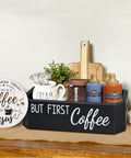 All In One Coffee Station Organizer For Countertops And Bar Accessories Holds K Cup Pods Syrups Sugar Stirrers Storage Bin