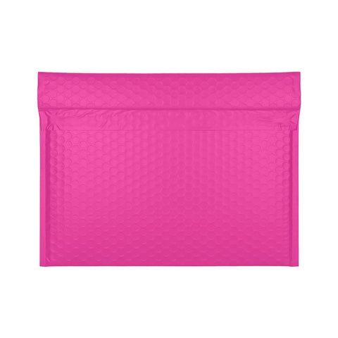 Pink Side-Loading Bubble Mailers 13 x 10 Inches Self-Seal Padded Envelopes displayed front view