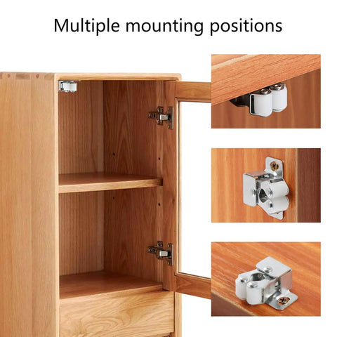 Five Pack Double Roller Door Catches For Cabinets And Cupboards With Screws Bronze Finish Mounting Hardware display