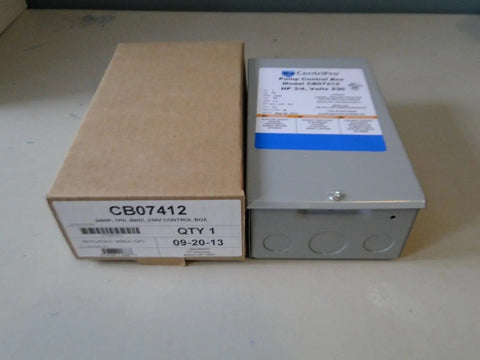 CentriPro Three Quarter HP 230 Volt Submersible Water Well Pump Control Box CB07412 with packaging