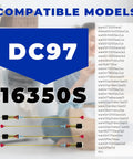 Heavy Duty Top Load Washer Suspension Rods Four Pack Smooth Operator Shock Stabilizers Compatible With Samsung WA50R5400AV WA45T3200AW list of compatible models DC97 and 16350S.