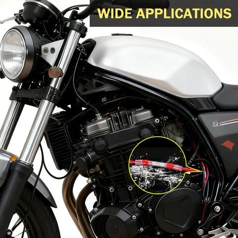 Get Your Hands On This Awesome 350 Pc Solder Seal Heat Shrink Butt Wire Connectors Kit For Serious Wiring Jobs That Needs Top Tier Conductivity And Reliable Sealing To Keep Connections Tight And Dry Anytime. solder seal connector on motorcycle wiring, waterproof use