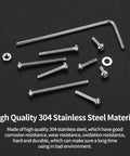 1110 Pcs M2 Screws Kit With Stainless Steel Button Head Socket Cap Screws Nuts Washers And Fully Threaded Bolts Assorted Metric Screw Set