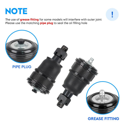 Honda CRV Front Lower Control Arm Kit With Ball Joints And Sway Bar End Links For 2002 To 2006 6 Piece Suspension Set K640399 K640400 K80223 K90454 K90455 Left And Right pipe plug and grease fitting comparison