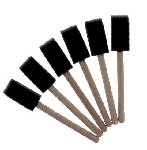 1 Inch Foam Disposable Paint Brushes Box Of 48 In Black For Smooth Coats And Precise Edges Handy For Primers Latex Paint Varnish And DIY Projects