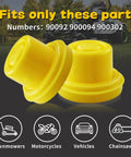 Blitz Yellow Gas Can Spout Cap Top Hat Style Universal Fit Self Venting Replacement Cap 10 Pack for Spouts 900092 900094 900302