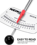 1/4-Inch-Drive Beam Torque Wrench With Dual SAE And Metric Readings, close-up of scale showing 0-80 in-lbs and 0-9 Nm markings.
