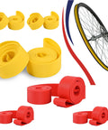 12 Pack Bicycle Rim Liner Strips Nylon 20mm Tape for 29 Inch 700C 26 Inch Mountain and Road Bikes, different colors shown
