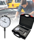 Pro Grade Sleeve Height And Counter Bore Gauge For All Diesel Engines With 0-1.00 Inch Range, 0.001 Inch Graduation displayed with case