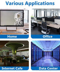 Various applications of the Ultra Fast Cat8 Ethernet Cable 50 Ft Flat Shielded for home, office, internet cafe, data center.