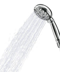 Banbury Spot Resist Brushed Nickel 5 Spray Hand Shower with Hose and Bracket, water flow from 4 inch diameter shower head