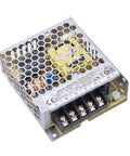 Beefy 35 Watt 24 Volt Switching Power Supply With Hella Efficient Universal 85 To 264 Vac Input Super Sleek Metal Cover for Industrial Automation.