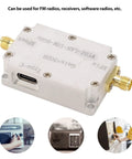 Wideband LNA Amplifier 10MHz To 6GHz With 30dB Gain And Low Noise For Radio Gear, DC 5V, SMA Female Connector shown