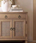 Wooden cabinet with black gold zinc alloy cabinet knobs for kitchen and bathroom, durable drawer pulls, smooth operation