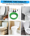 Super Quick Fix For Leaky Toilets: Heavy Duty Tank Gasket And Bolt Kit With Flexible Seal, Easy Install Repair Parts For Standard Bowl Coupling That Truly Seals The Deal Like A Boss, green rubber seal and bolts