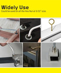 Five Thirty Second Inch Standard Hex Dogging Key Set For Push Bar Panic Exit Devices With Keychain Style Allen Wrench Keys Zinc Coated High Hardness Steel 5 Pack used on lock