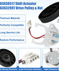 Must Have Complete Washer Repair Kit With Transmission Pulley And Nut, Washer Shift Actuator, Drive Belt, Clutch And Clutch Spring For GE And Hotpoint Washers Replacement Parts, Easy Install, Durable