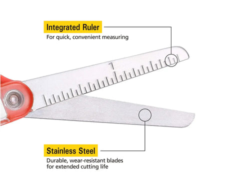 5 Inch Kid Safe Scissors With Blunt Tip For Easy Safe Cutting, Left Or Right Hand Use, Ergonomic Grip, Wear Resistant Stainless Steel Blades