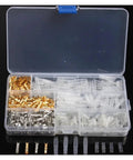 Heavy Duty Male Female Wire Box Insulated Cable Connector 3.9mm Electrical Crimp Terminals Assorted Kit clear organizer box
