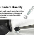 Four Pack 10mm Stainless Steel Ball Studs With M8 Thread And Half Inch Long Shank For Quick Easy Install On Universal Gas Lift Struts And Ball Joint End Fittings Hardware Silver installed on gas strut panel