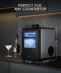 Top Shelf Nugget Ice Maker Countertop Unit Cranks Out 44 Pounds Daily With Seamless App Control And A Sleek Smart Full Color Panel.
