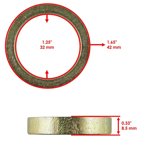Premium Replacement Primary Clutch Needle Bearing Kit For Polaris Sportsman X2 550 2010 Smashes The Trail Hard Without Any Breakdown Stress Easy Install No Mods Required So You Keep Riding With Full Confidence All Day Long, 1.25in x 1.65in x 0.33in steel ring